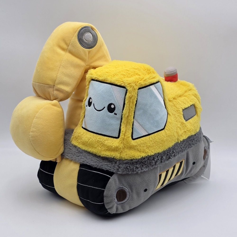 Squishable Go Yellow‎ Excavator Plush Toy Stuffed Animal 12" Retired